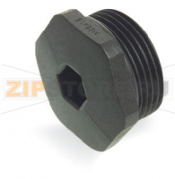 Заглушка; M25 x 1,5 с кольцевым уплотнением; Пластик; черные Wago 895-1605