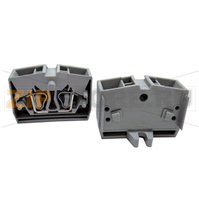 Мини-клемма проходная, пружинная, 4 контакта, серая CHIKU RST 2,5MT-MID-B 