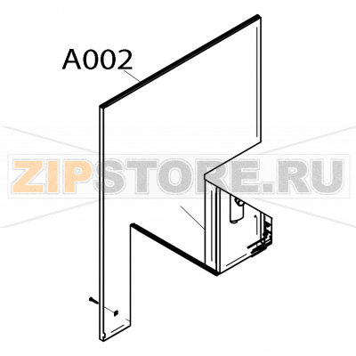 Rear panel Convotherm OES 6.10 Rear panel Convotherm OES 6.10Запчасть на деталировке под номером: A002