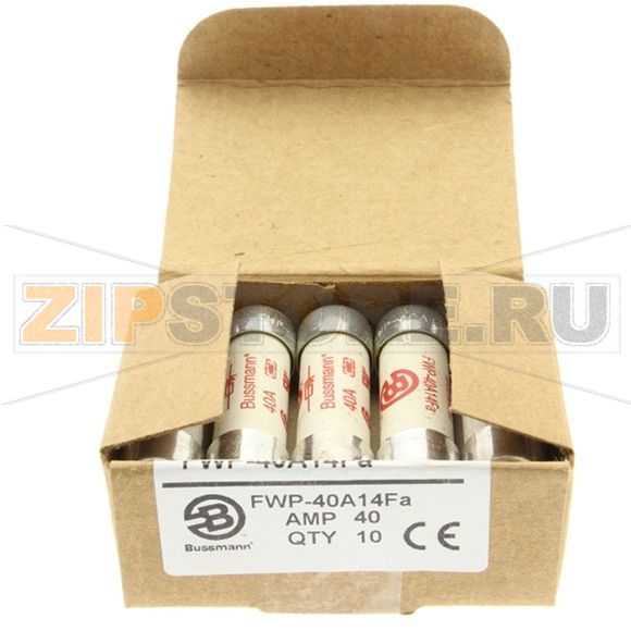 Предохранитель, 40 A, AC 700 В, 200 кА, 14x51 мм, aR, UL Eaton 40AMP 700V AC FERRULE 14x51 MM 