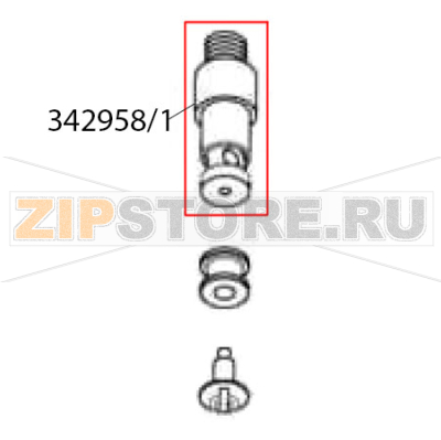 Alberino mulinello WRIS2 Comenda PF45 Alberino mulinello WRIS2 Comenda PF45Запчасть на деталировке под номером: 342958/1