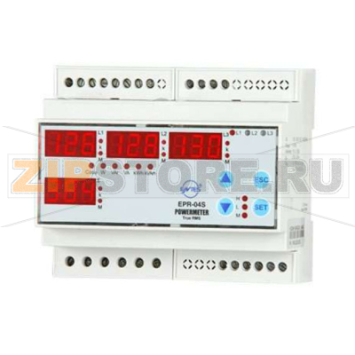 Счетчик электроэнергии 10-300 В/AC, 45-65 Гц, DIN6 Entes EPR-04-DIN 