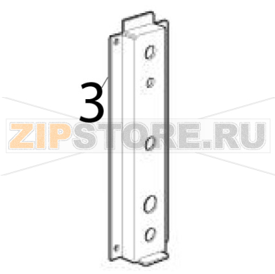 Supporto posteriore Scotsman MF 46 AS Supporto posteriore Scotsman MF 46 ASЗапчасть на деталировке под номером: 3