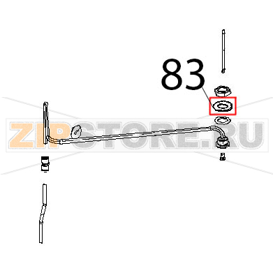Rondella piana 50x28x4 inox Unox XB 403G Rondella piana 50x28x4 inox Unox XB 403GЗапчасть на деталировке под номером: 83