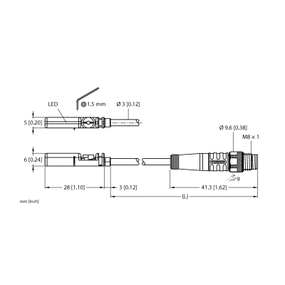 Датчик магнитного поля Turck BIM-UNT-AN6X-0.3-PSG3M 