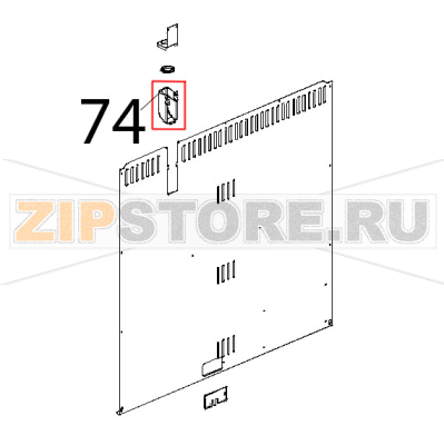 Cuffia copri camino fumi L.M. Unox XBC 804 Cuffia copri camino fumi L.M. Unox XBC 804Запчасть на деталировке под номером: 74