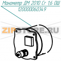 Манометр ДМ 2010 Cr 1,6 ОШ Abat КПЭМ-160-ОМП