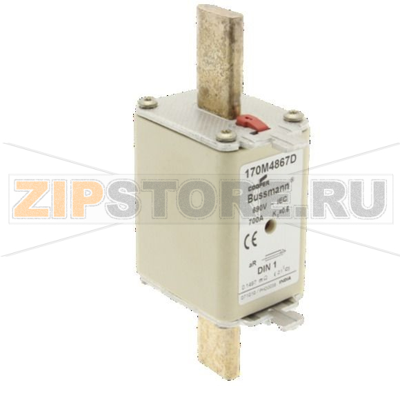 Предохранитель, 700 A, AC 690 В, 200 кА, 1, aR, DIN, IEC Eaton FUSE 700A 690V aR 1 HSDNH 