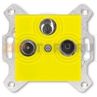 Розетка TV-R-SAT, жёлтая ABB 2CHH083303A6064