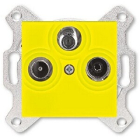 Розетка TV-R-SAT, жёлтая ABB 2CHH083303A6064