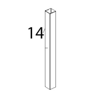 Colonnina laterale SX inox porta Unox XBC 404