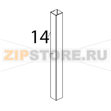 Colonnina laterale SX inox porta Unox XBC 404 Colonnina laterale SX inox porta Unox XBC 404Запчасть на деталировке под номером: 14