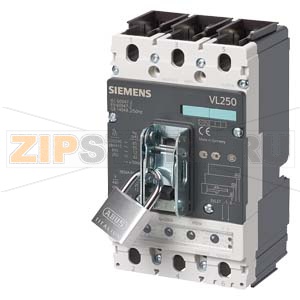 ПРИНАДЛЕЖНОСТЬ ДЛЯ VL1250, VL1600 ЗАПОРНОЕ УСТРОЙСТВО РУКОЯТКИ ПРИВОДА Siemens 3VL9800-3HL00 