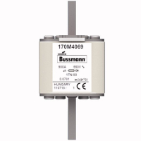 Предохранитель, 900 A, AC 550 В, 200 кА, DIN 1, 53x66x108 мм, aR, DIN, IEC Eaton FUSE 900A 550V