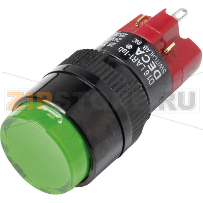 Кнопка 250 В/AC, 5 А, 1 x выкл/вкл, с фиксацией, IP40, 1 шт DECA D16LAR1-1abHG 