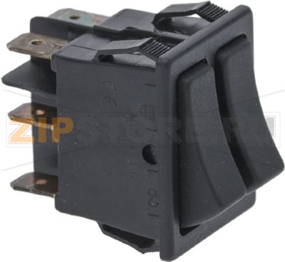 ДВОЙНОЙ ЧЕРНЫЙ ПЕРЕКЛЮЧАТЕЛЬ 16A 250В 