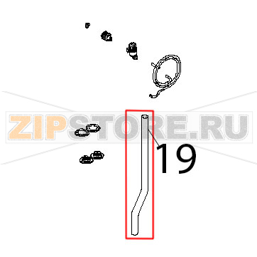 Tubo convogliatore fumi Unox XBC 905 Tubo convogliatore fumi Unox XBC 905Запчасть на деталировке под номером: 19