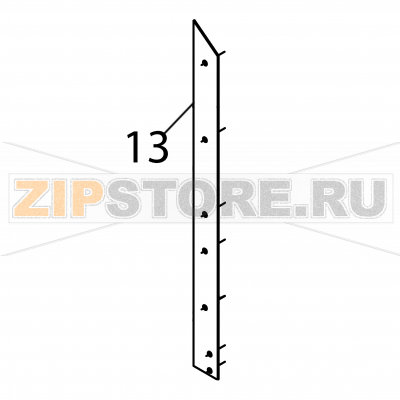 Rear left profile Fagor FI-2700I Rear left profile Fagor FI-2700IЗапчасть на деталировке под номером: 13Название запчасти Fagor на английском языке: Rear left profile FI-2700I.