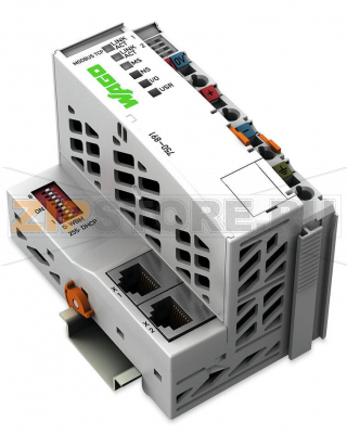 Контроллер Modbus TCP; 4-е поколение; 2 x ETHERNET; светло-серые Wago 750-891 