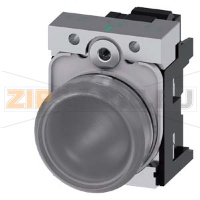 СВЕТОВОЙ ИНДИКАТОР, 22MM, КРУГЛЫЙ, МЕТАЛЛИЧЕСКИЙ ГЛЯНЦЕВЫЙ, ПРОЗРАЧНЫЙ МАТОВЫЙ РАССЕИВАТЕЛЬ, С ДЕРЖАТЕЛЕМ, МОДУЛЬ ПОДСВЕТКИ С ИНТЕГРИРОВАННЫМ СВЕТОДИОДОМ 110V AC,  ПРУЖИННЫЕ КЛЕММЫ, С ГРАВИРОВКОЙ ЛАЗЕРОМ, UPPER CASE Siemens 3SU1153-6AA70-3AA0-Z&nbsp;Y11