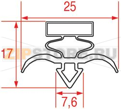 GUARNIZIONE AD INCASTRO 615x443 mm 