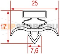GUARNIZIONE AD INCASTRO 615x443 mm
