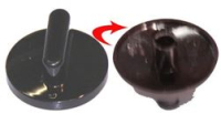 BOUTON MINUTERIE NOIR