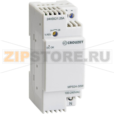 Блок питания на DIN-рейку 1.25 А, 30 Вт, 1 шт Crouzet 89451003 