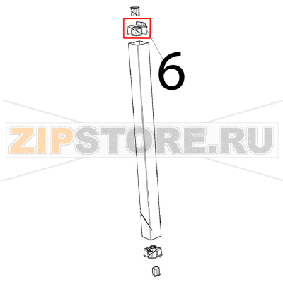 Tappo fulcro sup. porta Unox XBC 615EG Tappo fulcro sup. porta Unox XBC 615EGЗапчасть на деталировке под номером: 6