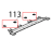 Clip fissaggio cassetto raccoglig Unox XBC 615EG