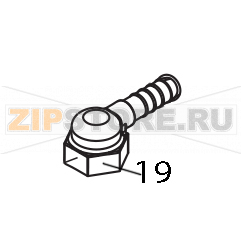 Attacco tubo riscacquo superiore Elettrobar Fast 30 Attacco tubo riscacquo superiore Elettrobar Fast 30Запчасть на деталировке под номером: 19