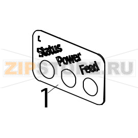 Control panel, left Zebra TTP-2010 Control panel, left Zebra TTP-2010Запчасть на деталировке под номером: 1