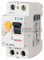 Устройство защитного отключения (УЗО), 16А, 0,01 А, 2 полюса, тип A Eaton PF7-16/2/001-A-DE