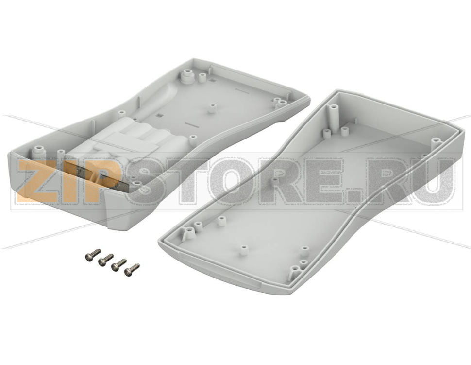 Корпус ручной с отсеком для 4 батареек типа АА, 209.3x98x34.8 мм, IP 40 (IP 65) Bopla BS 803 F-7035 