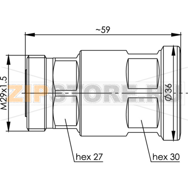 Разъем DIN 7-16, 50 Ом, 1 шт Telegärtner J01121A0180 