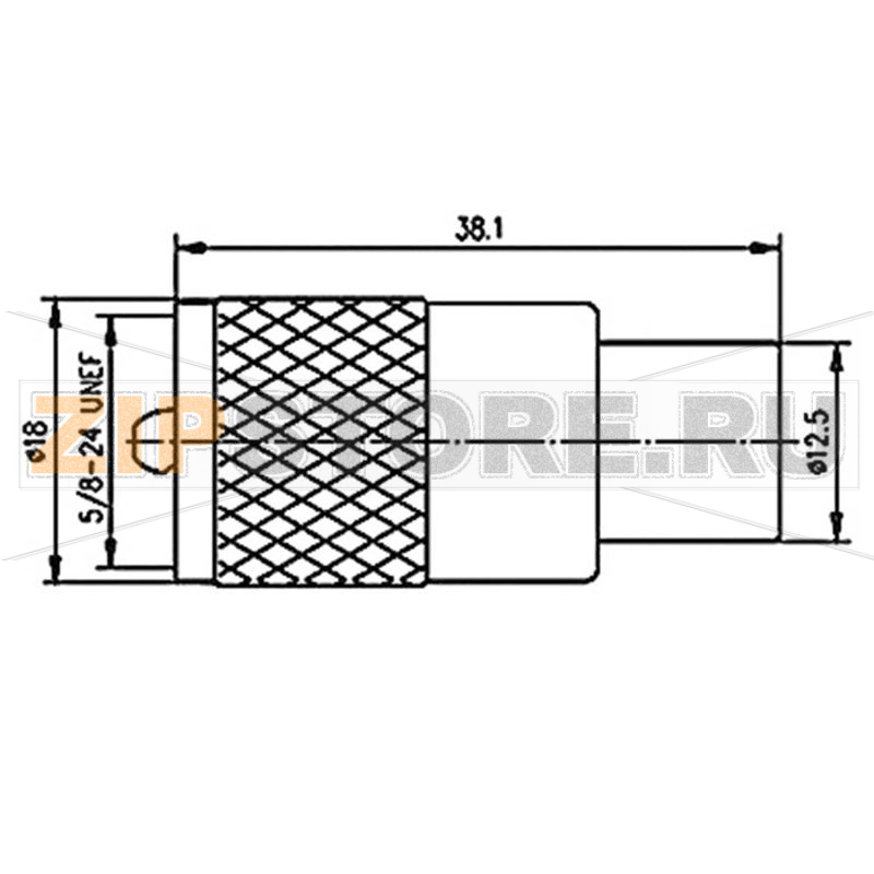 Разъем UHF, 50 Ом, 1 шт Telegärtner J01040A0602 