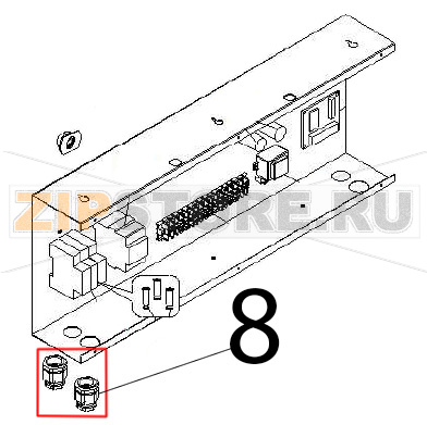 Cable clamp Ø: 16 Angelo Po IA101L Cable clamp Ø: 16 Angelo Po IA101LЗапчасть на деталировке под номером: 8