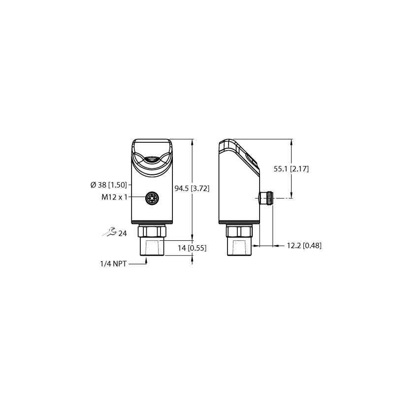 Датчик давления Turck PS510-16A-02-LI2UPN8-H1141 