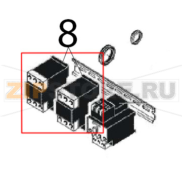 Контактор 50/60 Гц Angelo Po FM1221E1 Контактор 50/60 Гц Angelo Po FM1221E1Запчасть на деталировке под номером: 8
