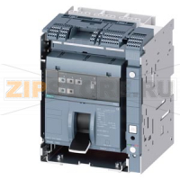 draw-out molded case circuit breaker w. handle with guide frame and PSS frame 1600; 4AUX and trip alarm switch S24; Icu "C" Icu=110kA @ 415V, 3-pole ETU350, LSI, In=1000A rotary coding switch Ir=400...1000A Isd=1...10xIn, Ii=1.5...15xIn N conductor protec