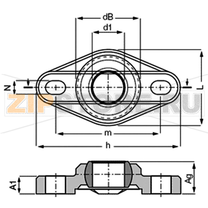 Подшипник скольжения, фланцевый Igus EFOM-12 