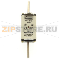 Предохранитель, 160 A, AC 500 В, 120 кА, NH02, gL/gG, IEC Eaton NH FUSE 160A 500V GL/GG SIZE 02