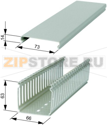 Кабельный канал, ПВХ, ШхВхД=60x60x1500mm Eaton KL60/60 