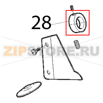 Anello porta micro Sirman Mirra 300 Anello porta micro Sirman Mirra 300Запчасть на деталировке под номером: 28