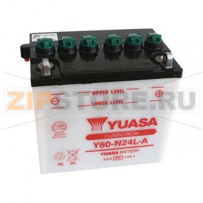 YUASA Y60-N24L-A Мото аккумулятор Yuasa Y60-N24L-A Напряжение АКБ: 12VЕмкость АКБ: 28Ah
