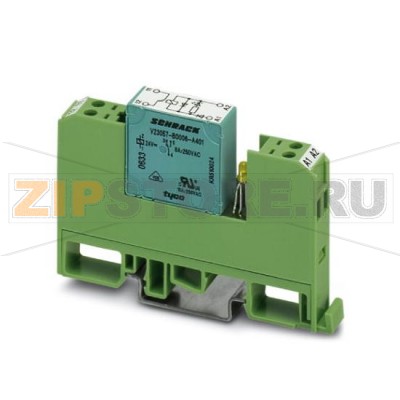 Релейный модуль со впаянным миниатюрным реле Phoenix Contact EMG 10-REL/KSR-G 24/2-LCU материал контактов (AgNi): для средних и больших нагрузок, 1 размыкающий контакт, входное напряжение 24 В пост. тока, конструкция повернута на 180°.Минимальный заказ: 10 шт.Упаковка: 10 шт.