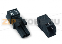 Разъем; с корпусом разгрузки натяжения; 2-пол.; Код. A; 1,50 mm; черные Wago 890-202/342-000