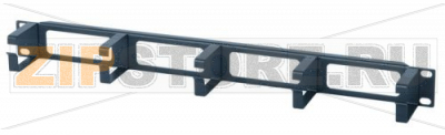 Hyperline CM-1U-ML Кабельный организатор с металлическими кольцами, 19&#039;&#039;, 1U 