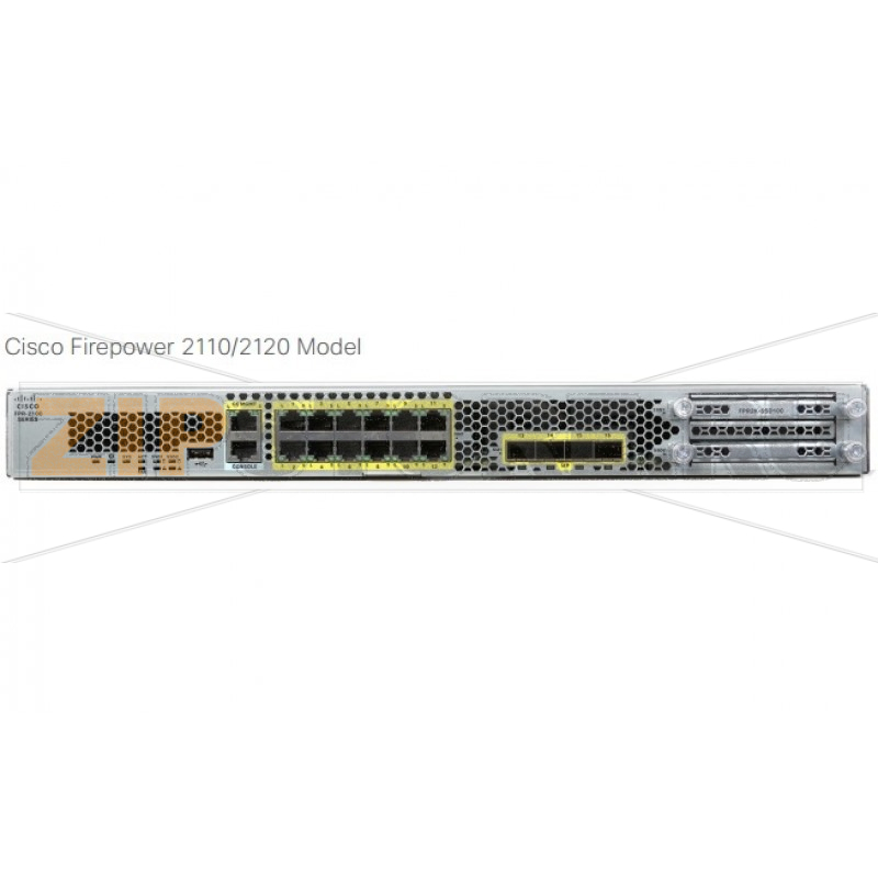 Экран межсетевой 12xGE, 4xSFP, 1500 IPSec, 100 Гб Cisco FPR2110-NGFW-K9 
