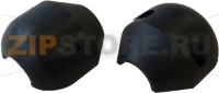 Hose-stopper in black plastic for
